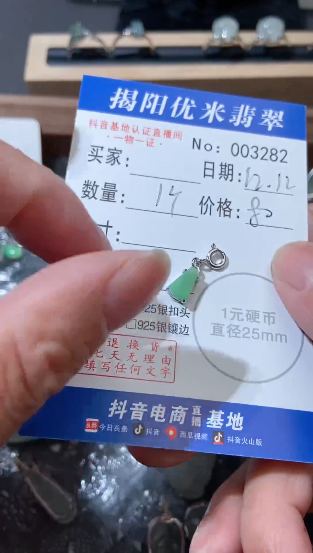 颈饰银S925镶嵌翡翠银S925镶嵌