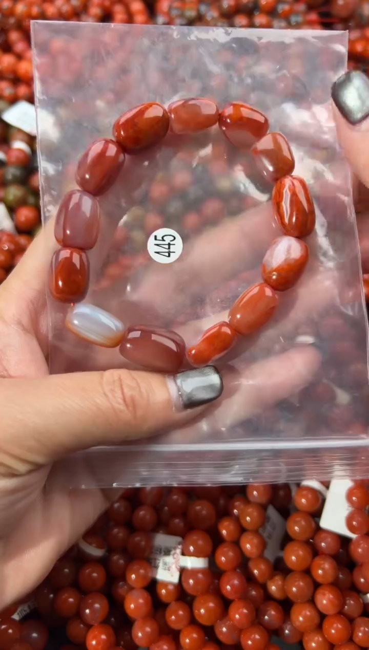 未镶嵌手串南红玛瑙12+