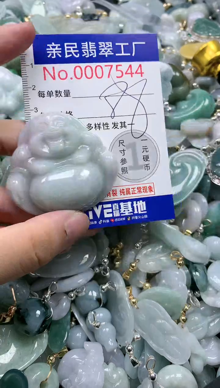 翡翠未镶嵌吊坠(不含链)7544