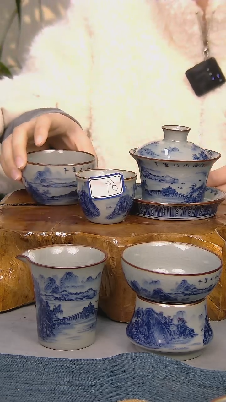 【闪购商品】简装家用款10件套 陶瓷家用茶具系列