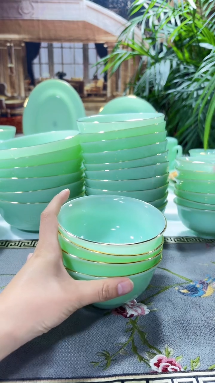 【闪购商品】0.... 4.5英寸玉瓷碗6个口径11.5厘米 