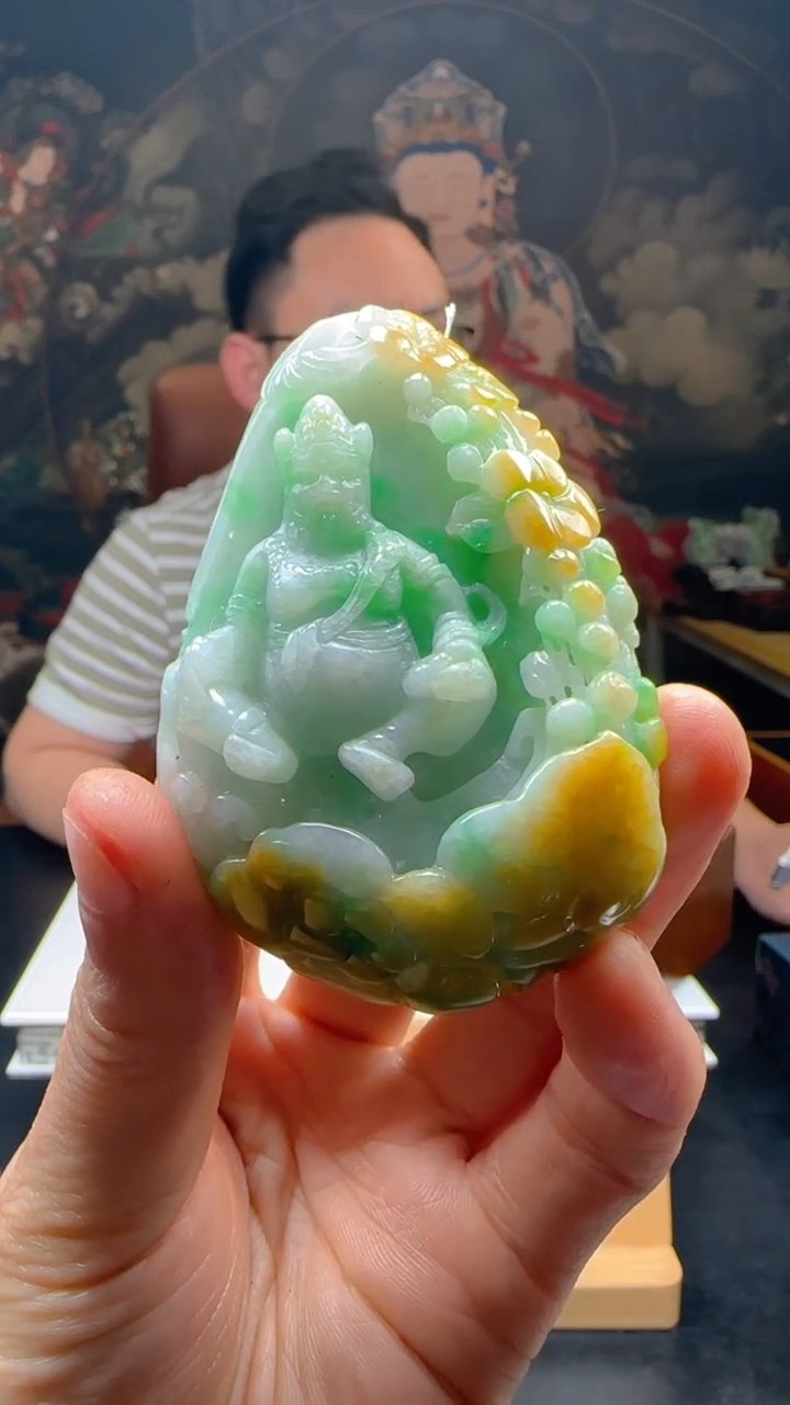 【闪购商品】定制翡翠未镶嵌L-@@QJXS2872