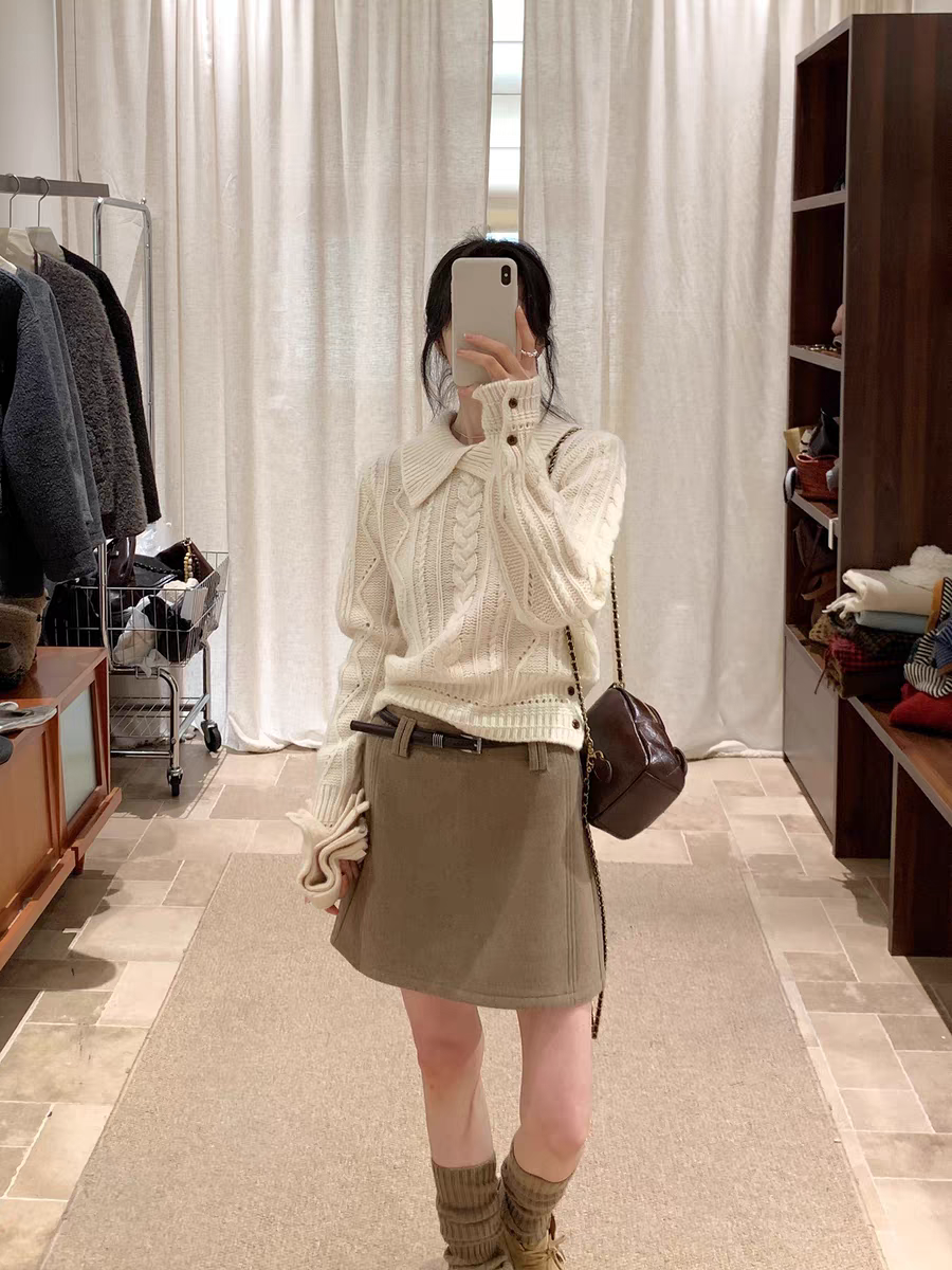 【牙牙合集A601-699】韩版女装毛衣设计师百搭网红秋冬加厚新款