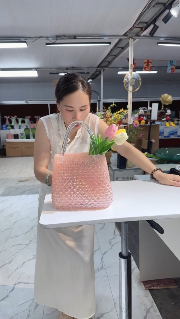 琉璃手工艺品花瓶花器C-36