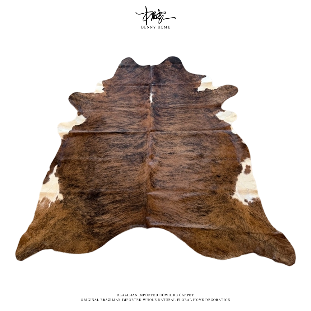 【本尼家】P282轻奢北欧风整张牛皮地毯260*225cm