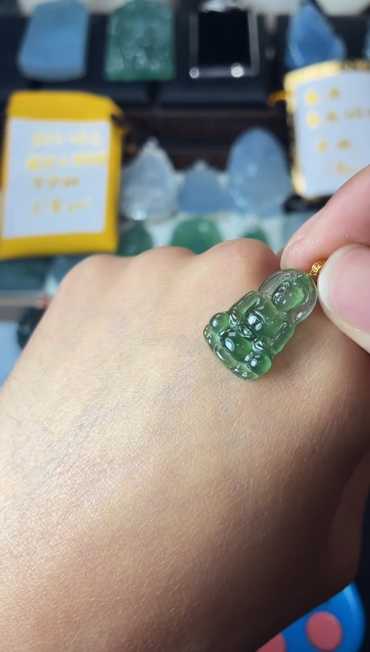 未镶嵌定制翡翠微***计5036毛货不退不换