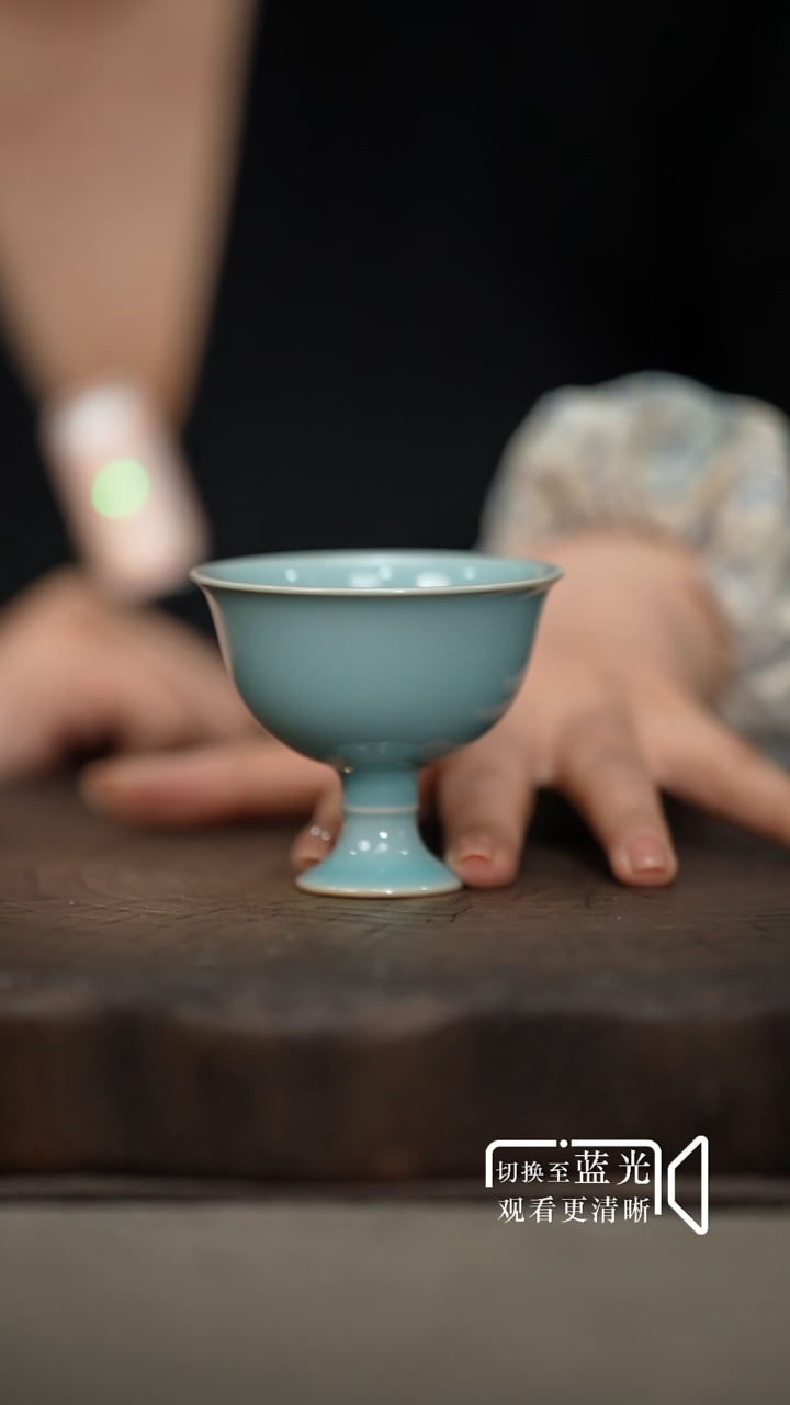 高足邀月杯-汝瓷张海英-羊