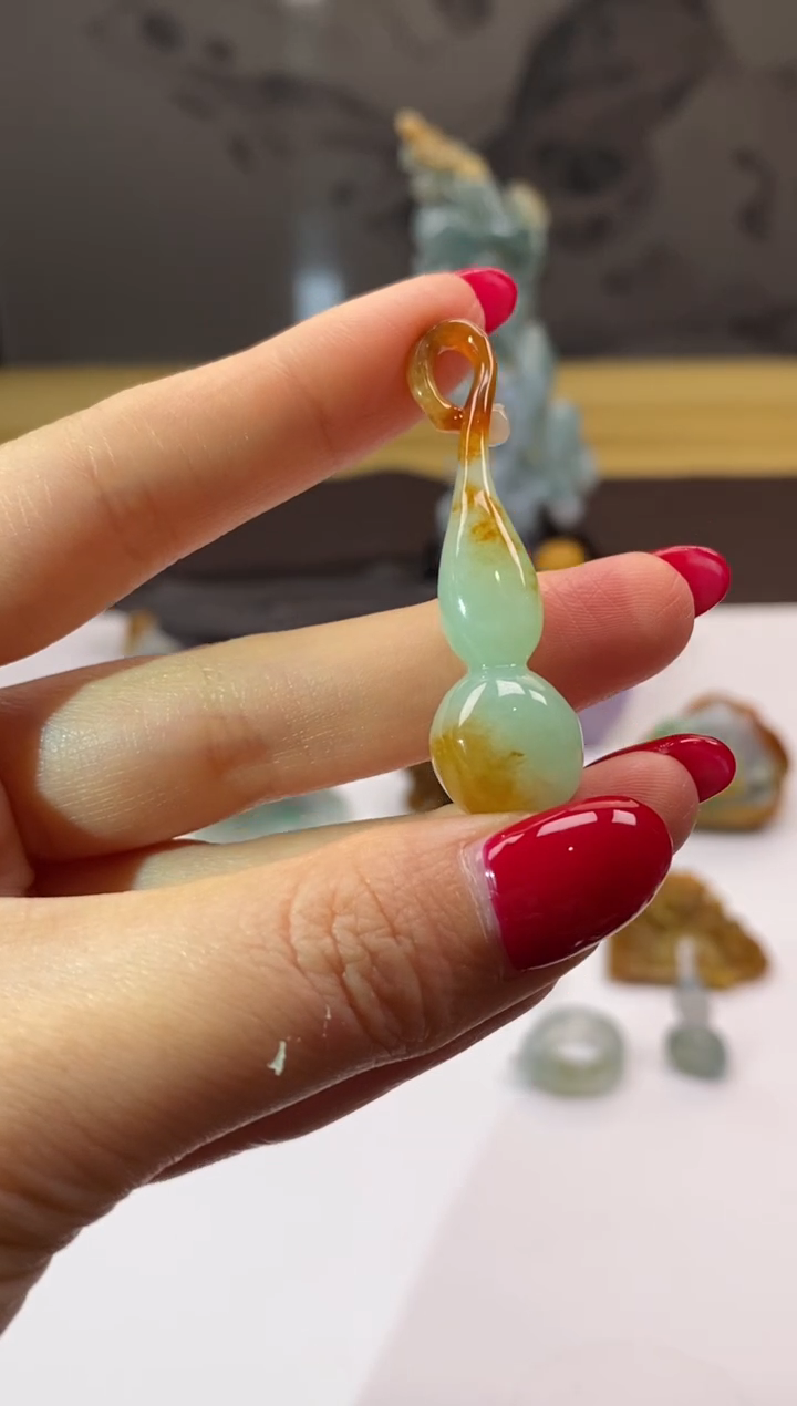 未镶嵌挂件翡翠葫芦