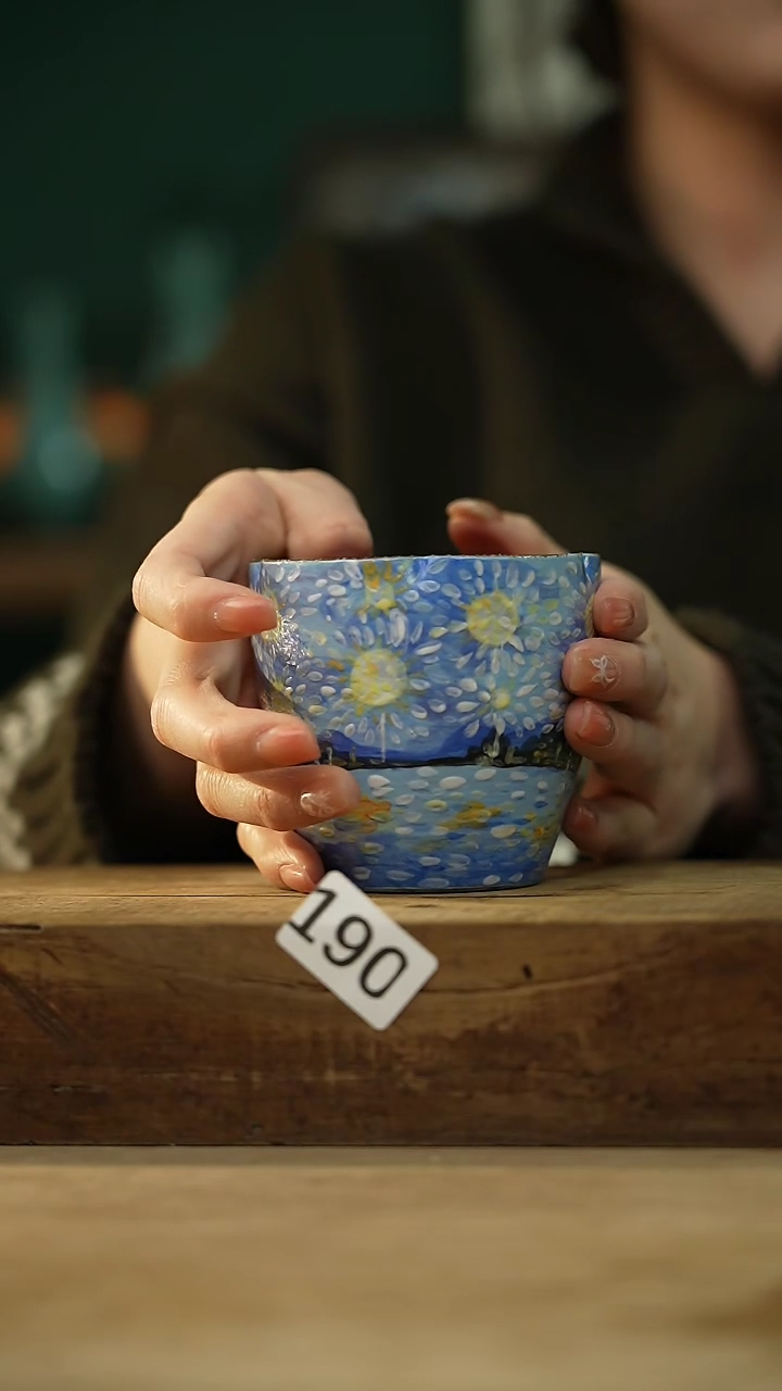 【闪购商品】瓷片油画风·彩绘·设计师石一款