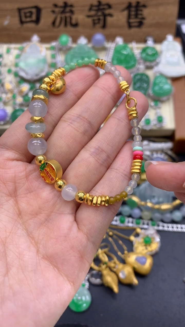 【闪购商品】翡翠手链未镶嵌489-中国好珍宝