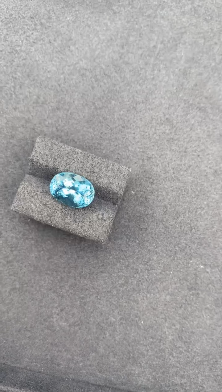 【闪购商品】海蓝宝石裸石未镶嵌5.7ct海蓝宝