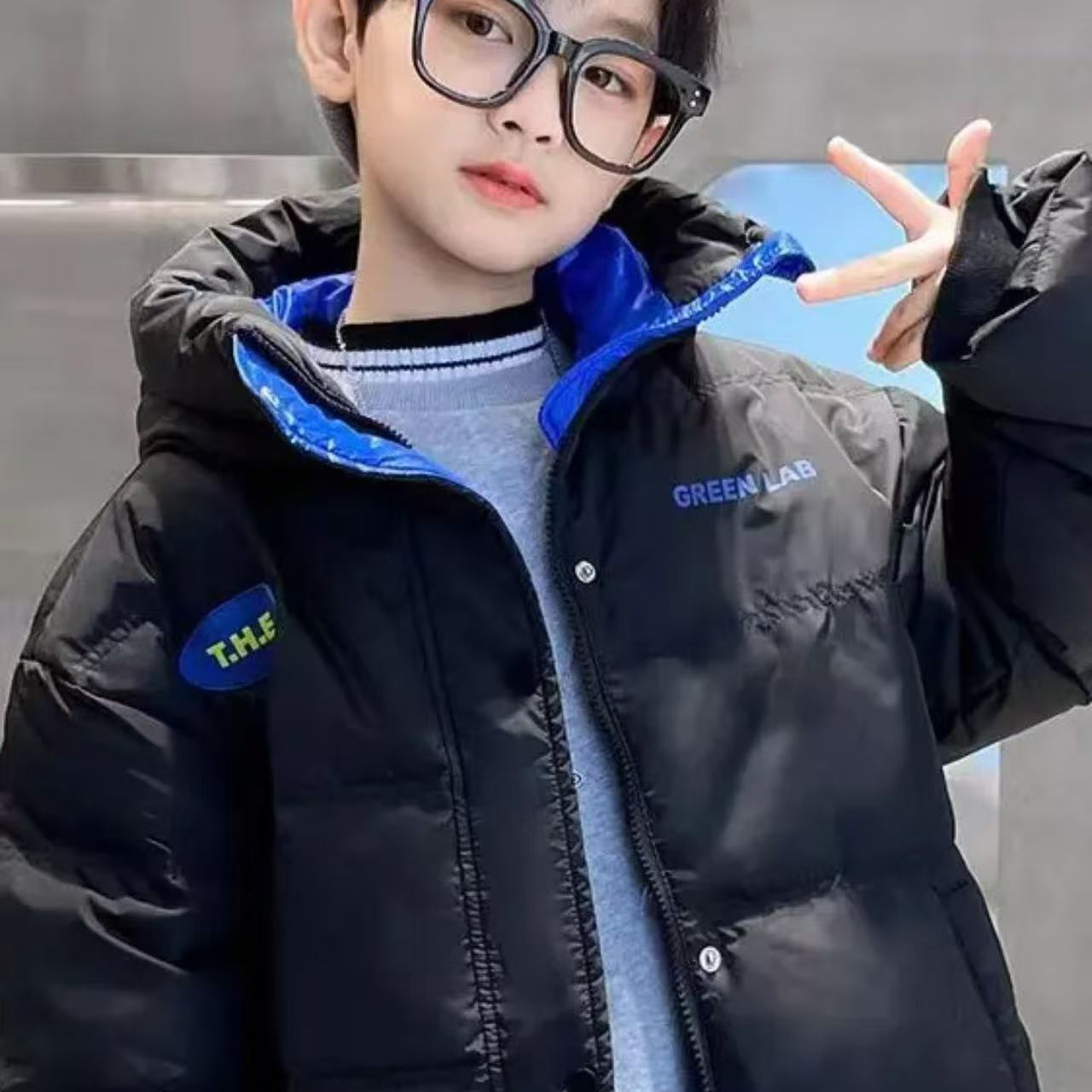 (8001-8050)断码断号时尚洋气加厚外套