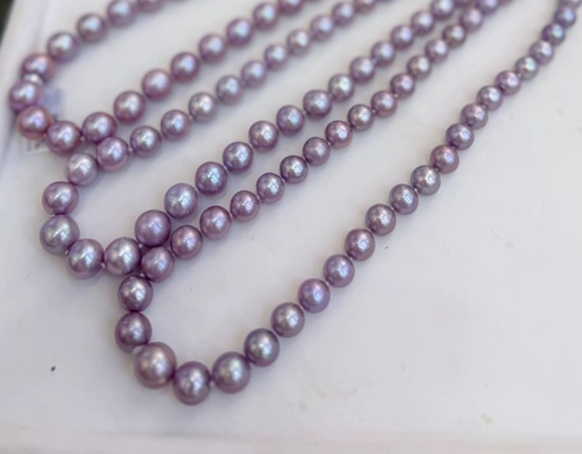 【极光紫珠】淡水高贵气质珍珠项链11-14mm多样性发一
