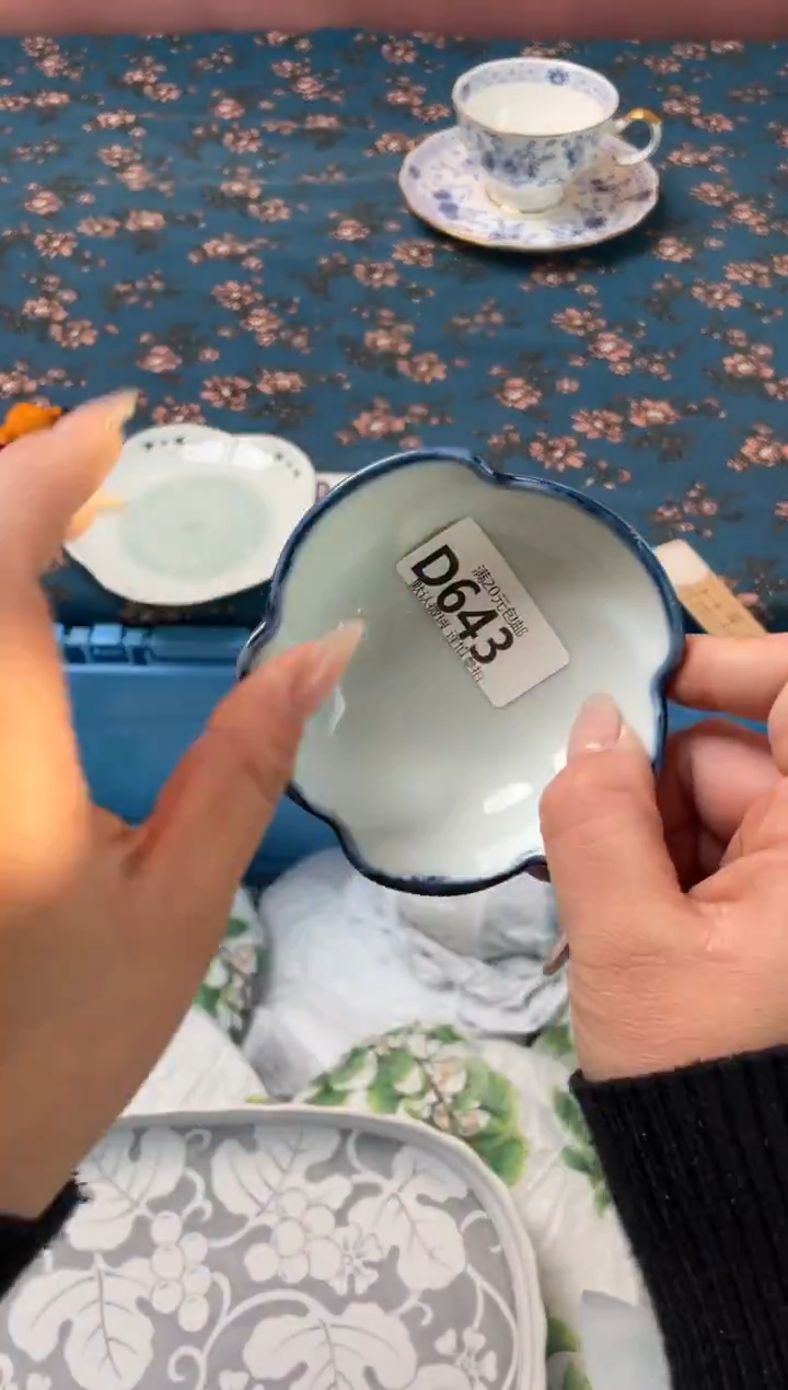 瓷片厄****猫瓷器瓷器D643