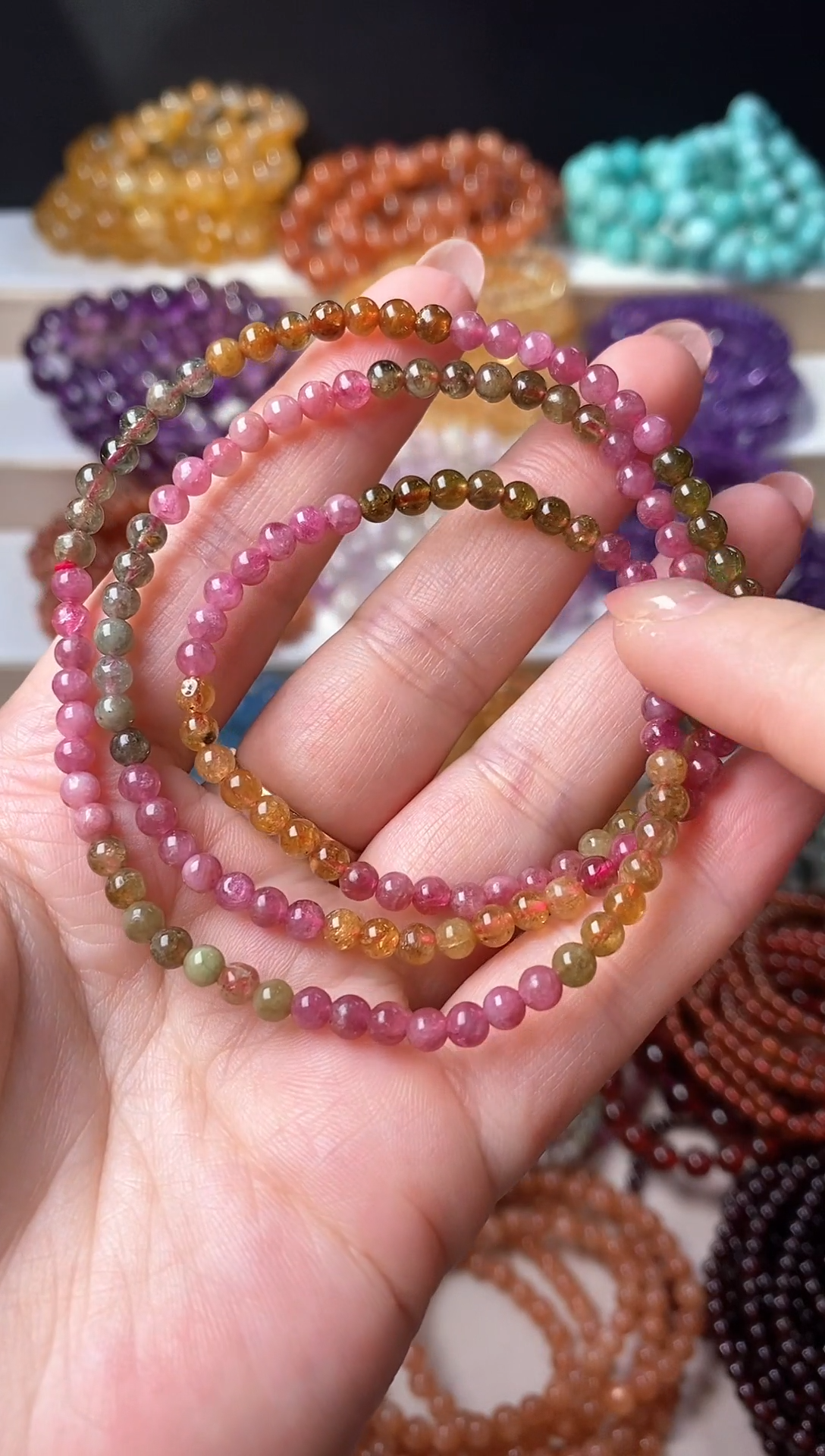 未镶嵌手链碧玺14.4