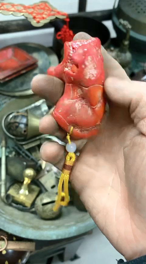 【闪购商品】杂项一物一拍海红把件