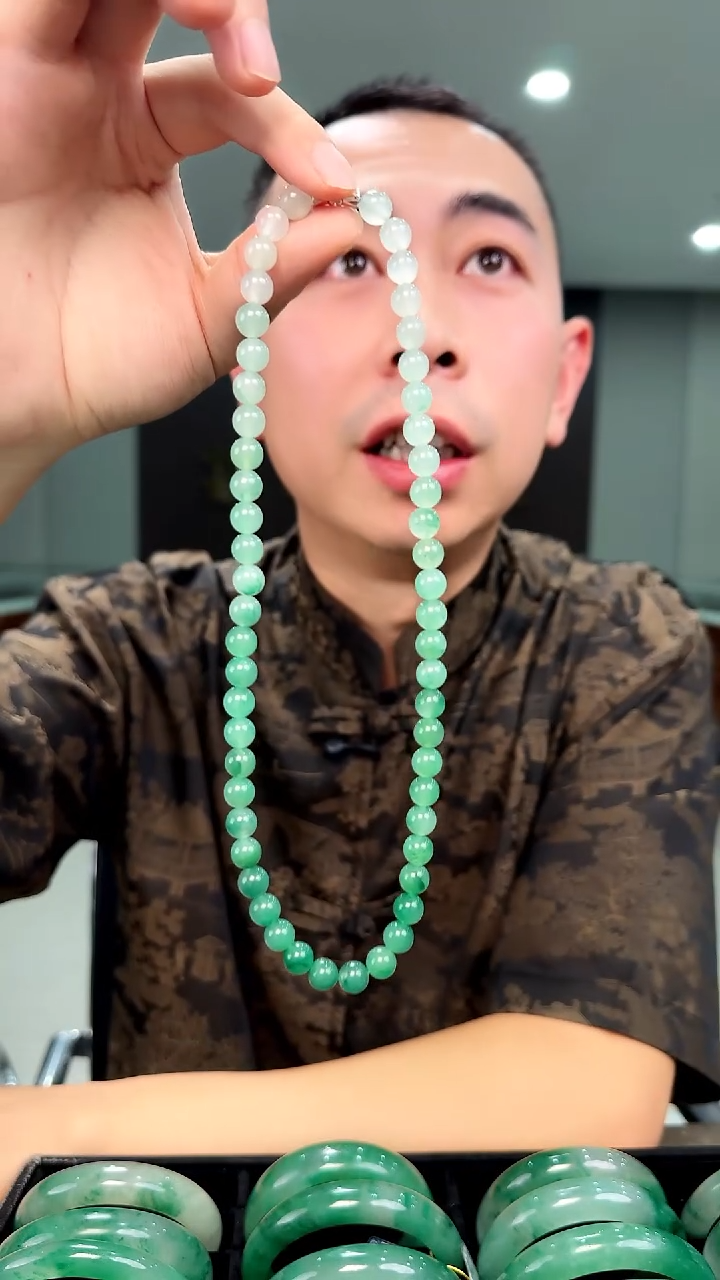 项链银S925镶嵌石英质玉毕业季卡8妈妈链