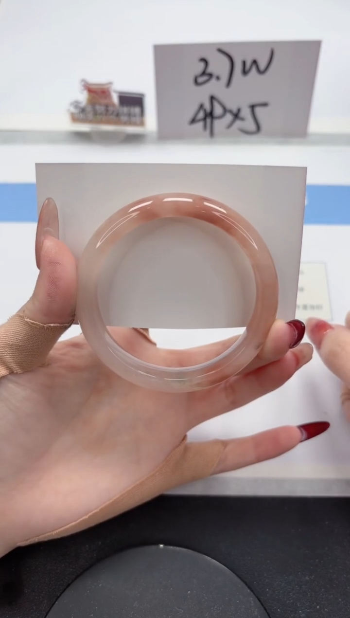 【闪购商品】石英质玉手镯未镶嵌A387-58.6