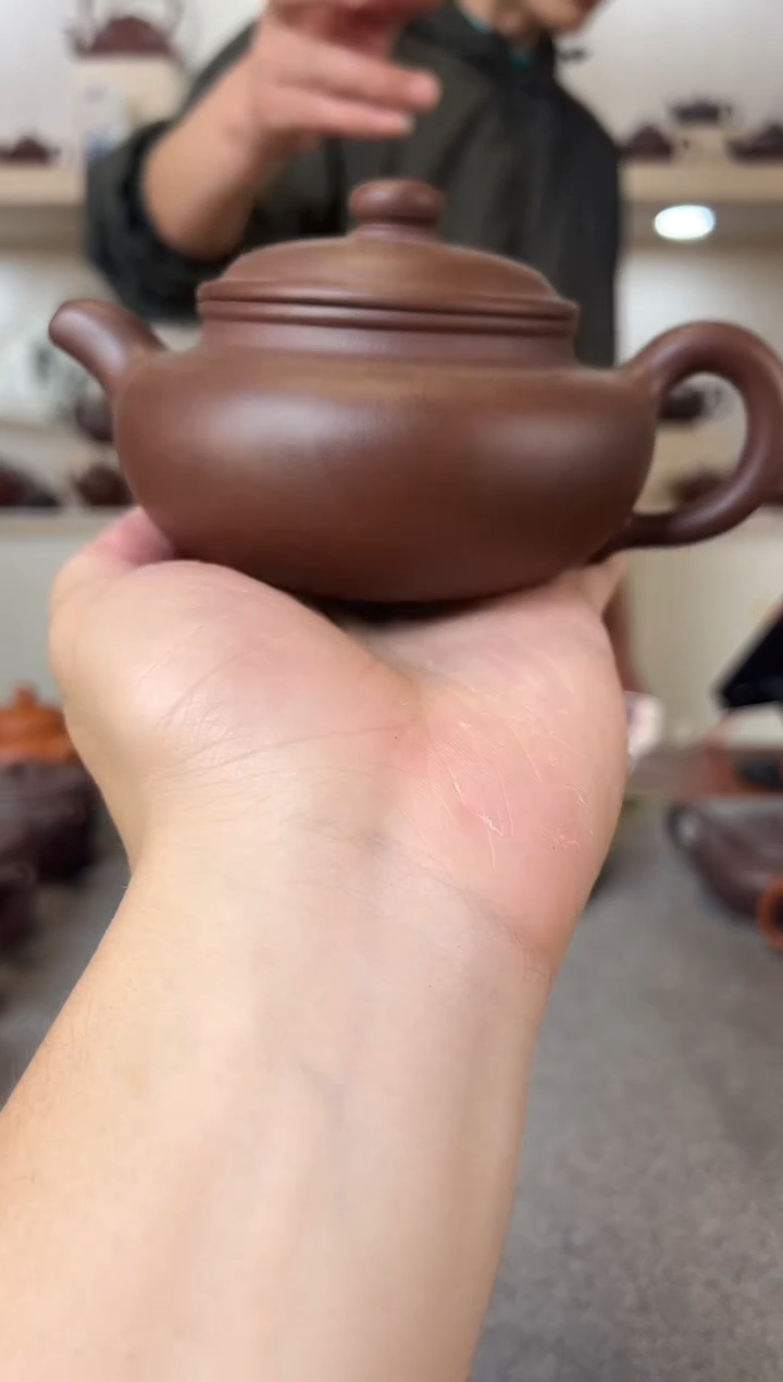 茶壶紫砂仿古 紫泥 半手工