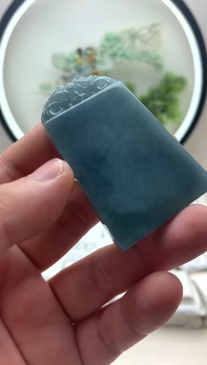 颈饰未镶嵌翡翠无事牌