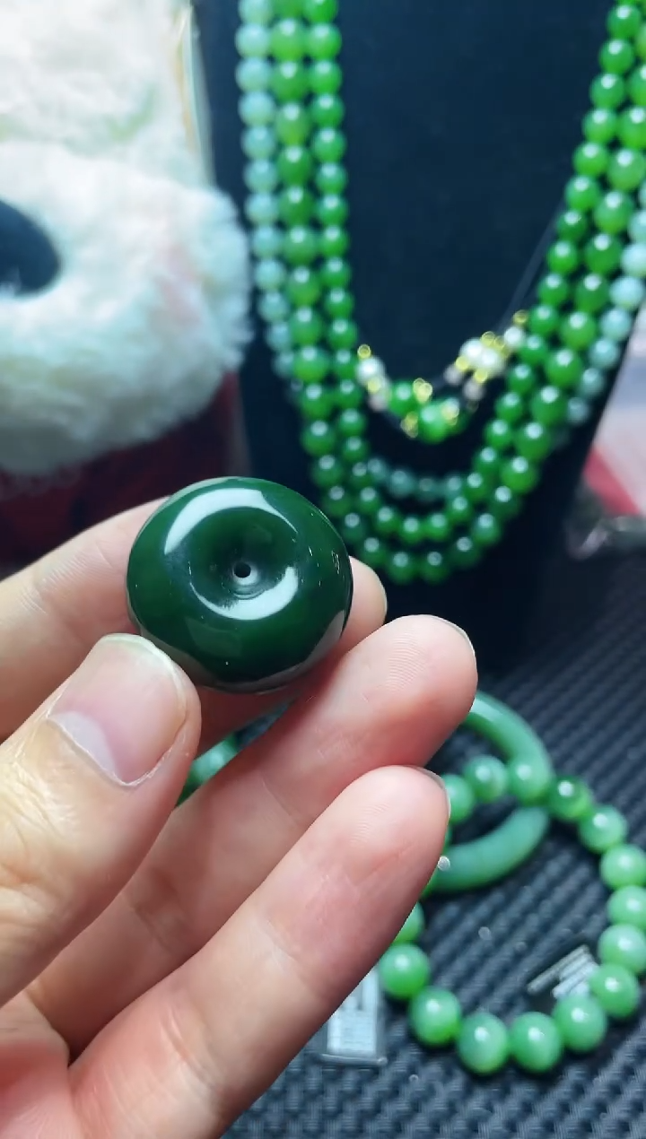 项链未镶嵌和田玉（碧玉）和田玉碧玉平安扣