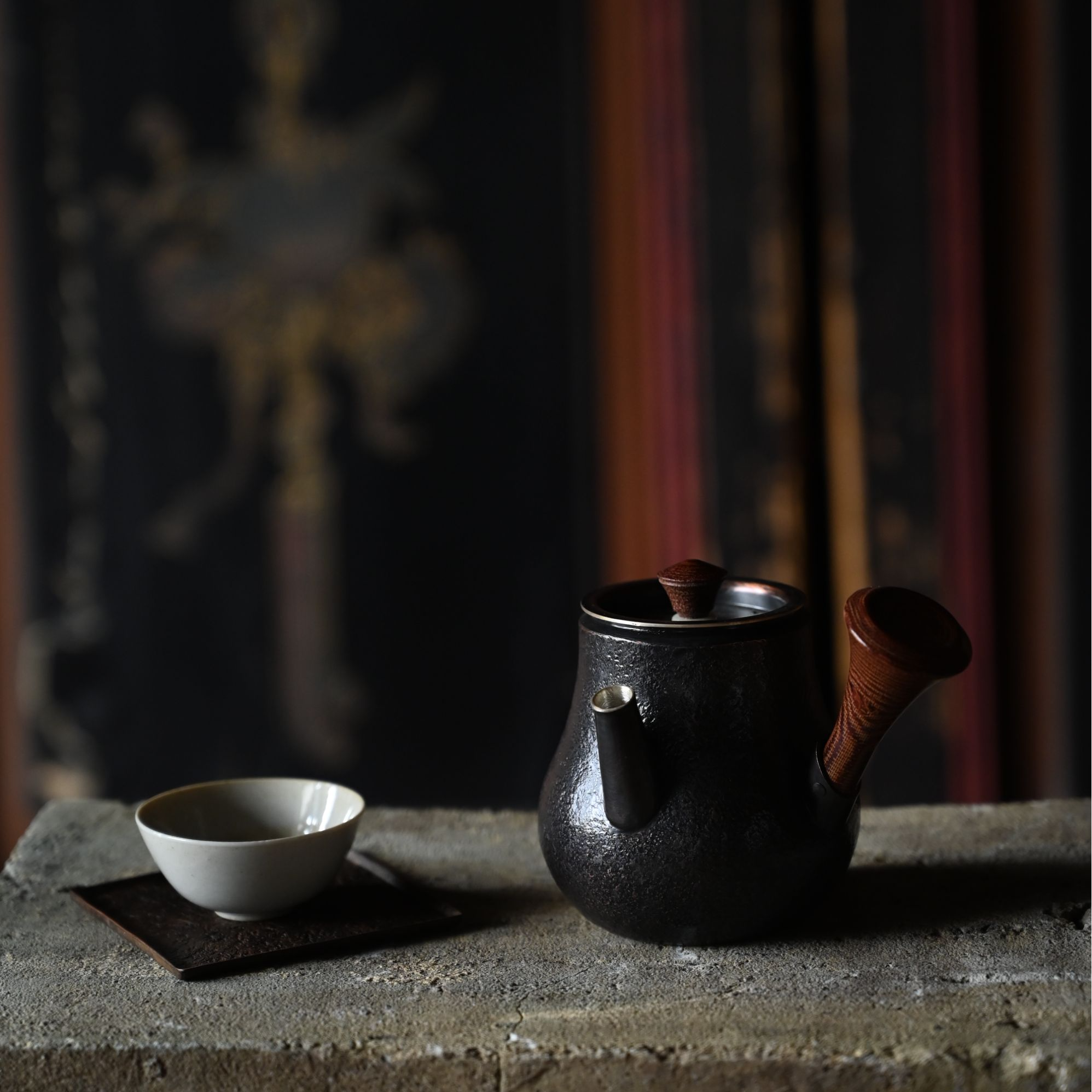 电木侧把壶 茶具