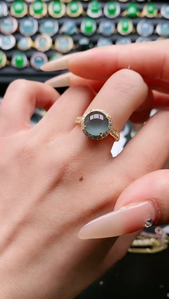 【闪购商品】翡翠戒指银S925镶嵌11111111