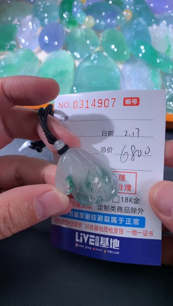 【闪购商品】翡翠颈饰未镶嵌天然A货翡翠