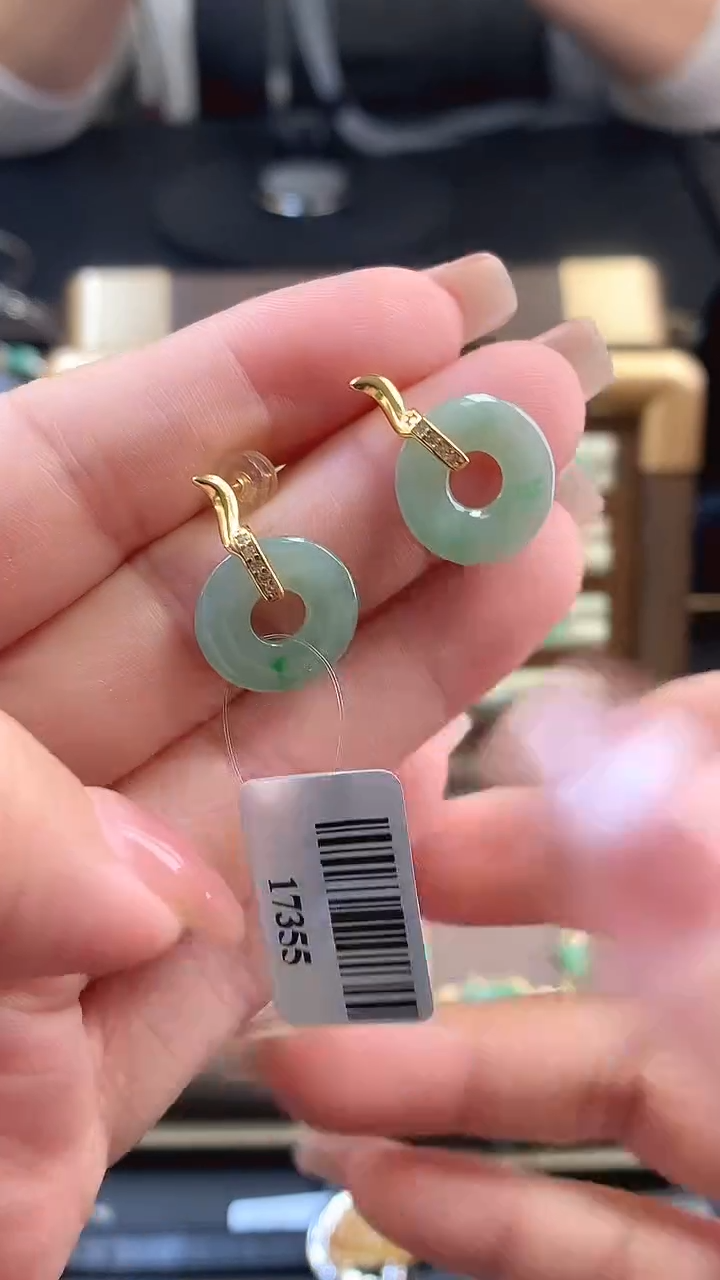 颈饰银S925镶嵌翡翠17355