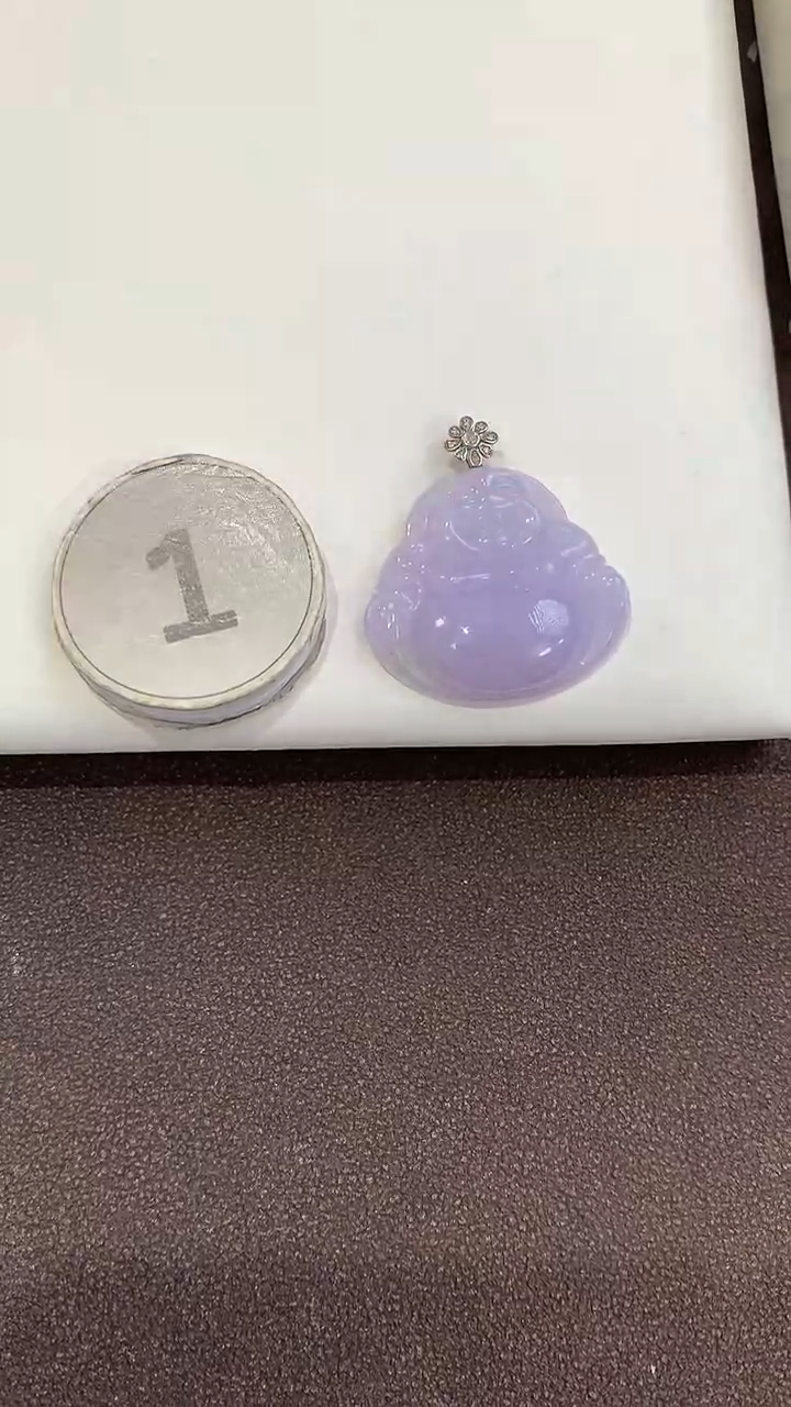 颈饰18K金镶嵌翡翠天然缅甸a货翡翠(多样性发其一)