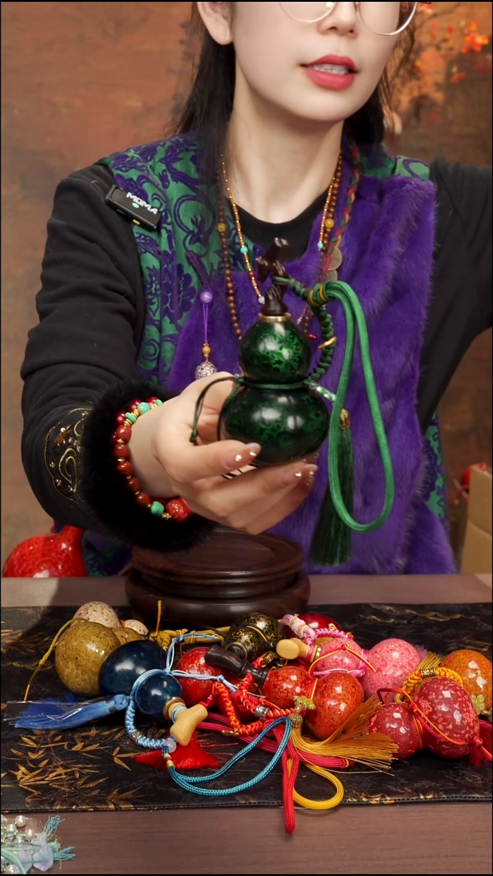 455 --大漆开口小葫芦----178