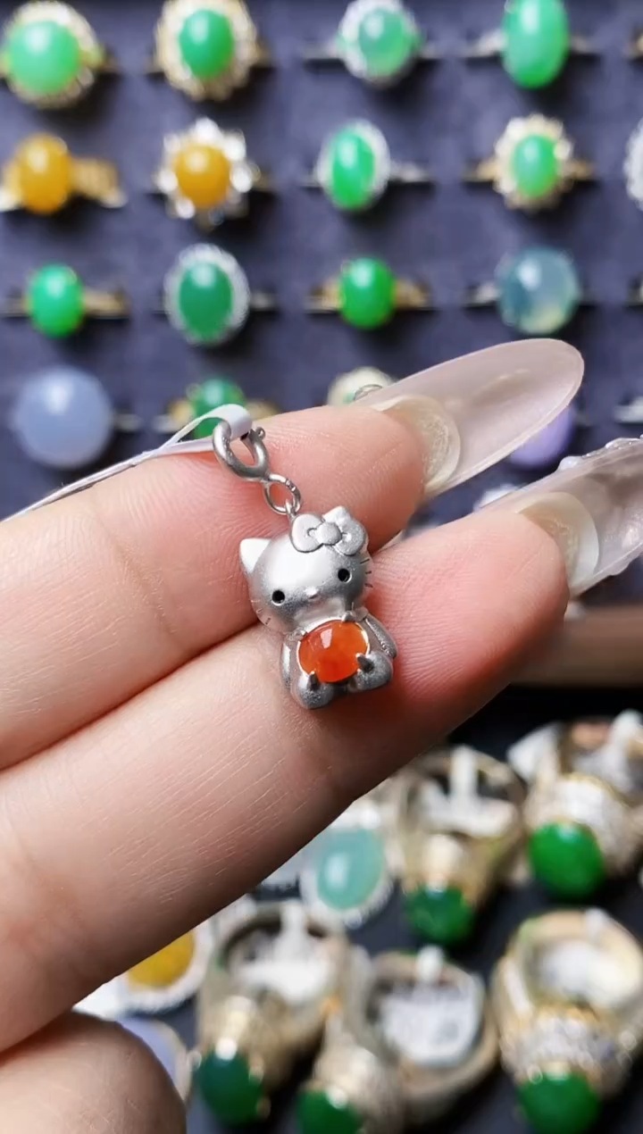 银S925镶嵌戒指翡翠0589