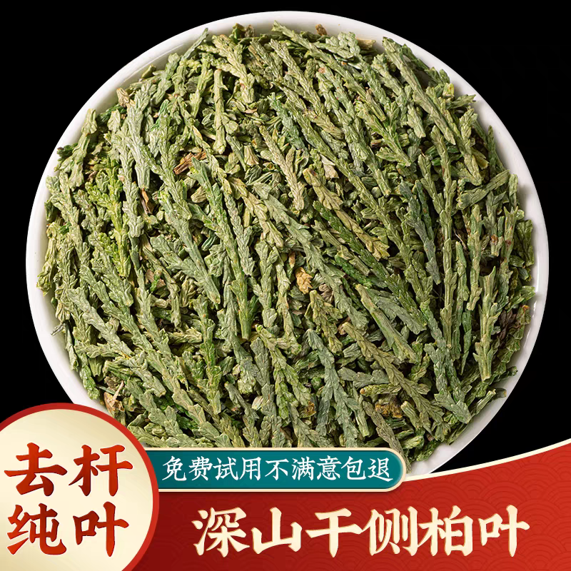 侧柏叶正品道地精选无硫新货侧柏叶滋补养生搭配枸杞泡水泡茶喝