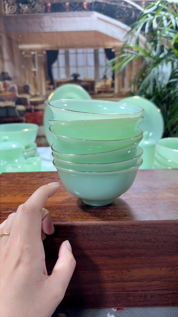 【闪购商品】... 4.5英寸玉瓷碗6个口径11.5厘米