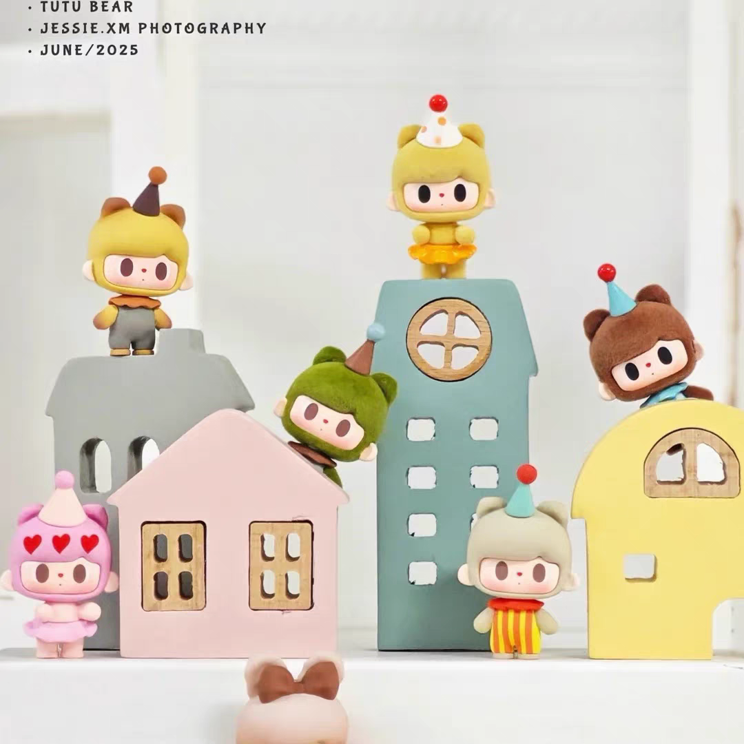 兔兔熊二代童心游乐园系列潮玩萌粒