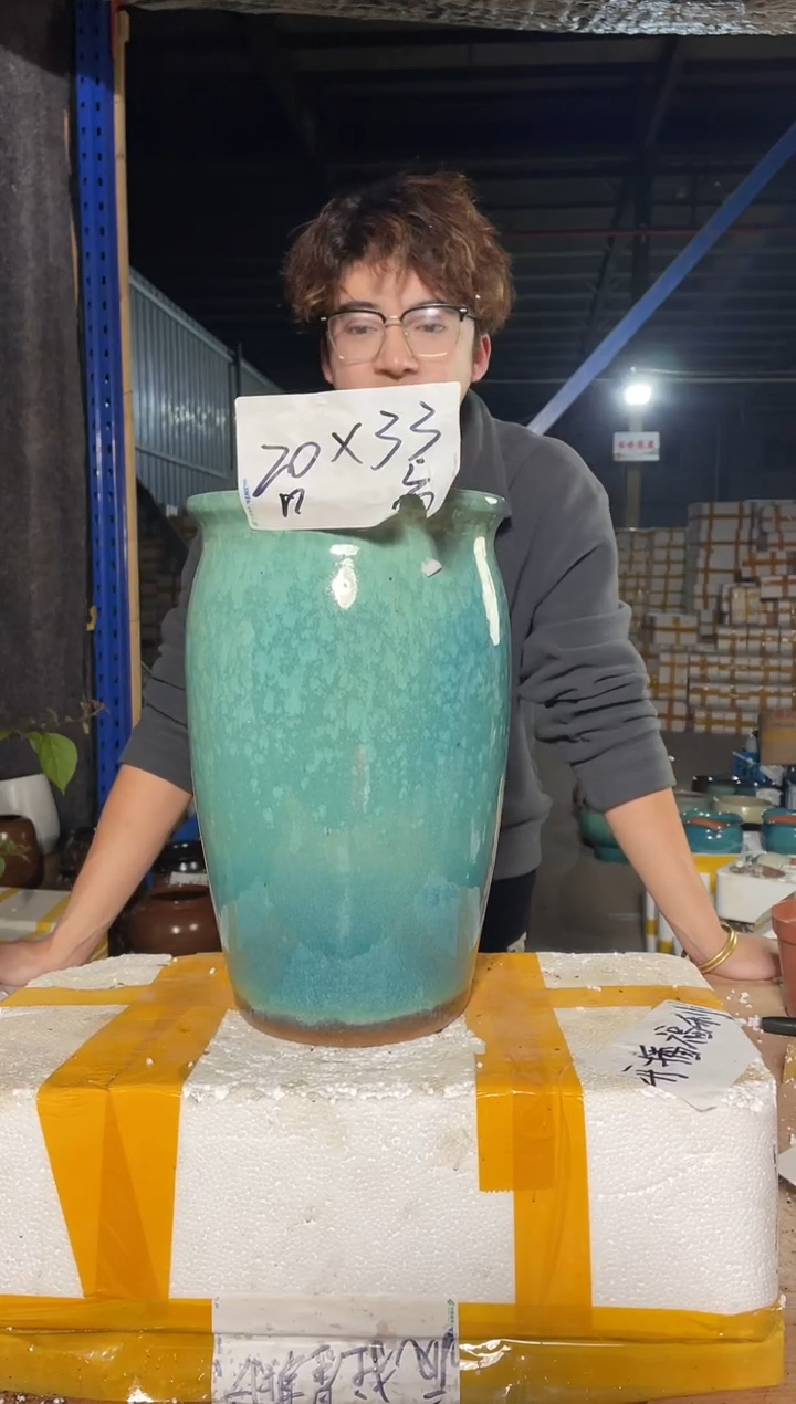 紫砂花盆宜兴紫砂粗陶花盆20-33