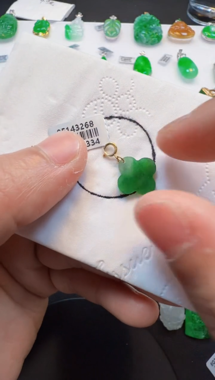 【闪购商品】定制翡翠18K金镶嵌168元1