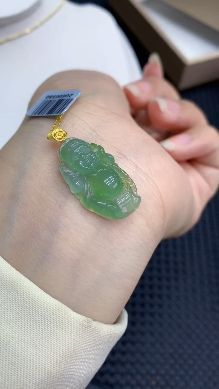 【闪购商品】翡翠颈饰18K金镶嵌            8