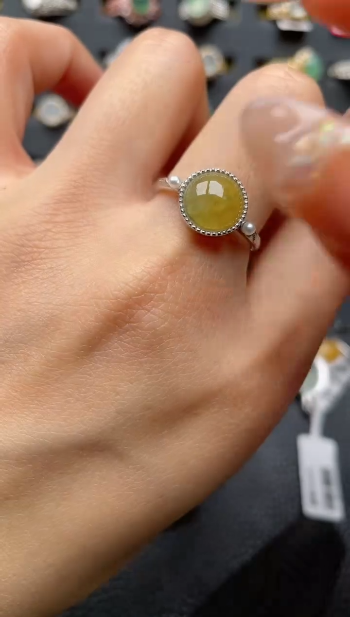 【闪购商品】翡翠戒指银S925镶嵌1111111111  34