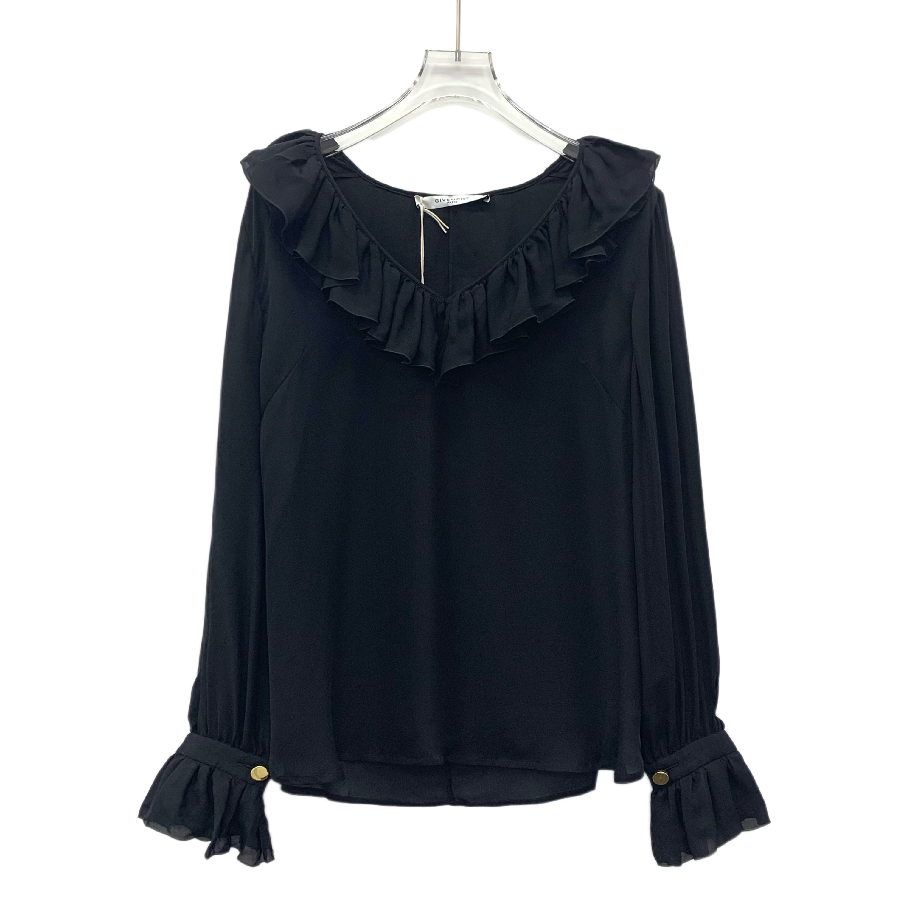 99新 Givenchy/纪梵希 IW0155 黑色长袖衬衫
