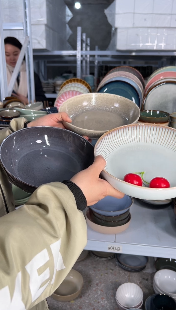 陶瓷外贸尾货瑕疵满20包邮X3 深盘组合