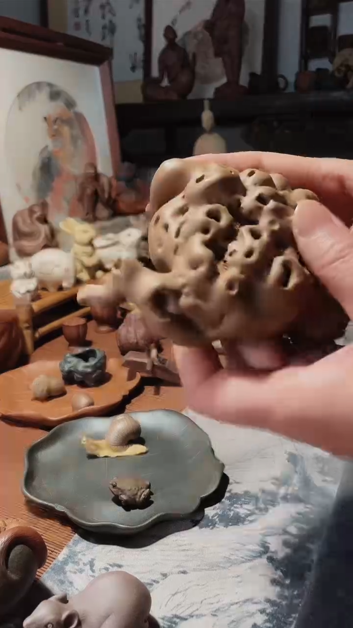 【闪购商品】紫砂茶宠紫砂茶宠把件摆蟾