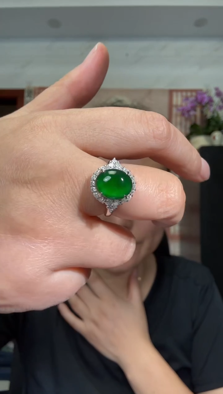 颈饰银S925镶嵌翡翠00002605