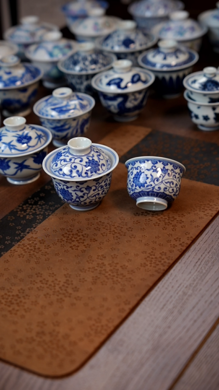 【闪购商品】120缠枝盖碗＋ 杯11111111