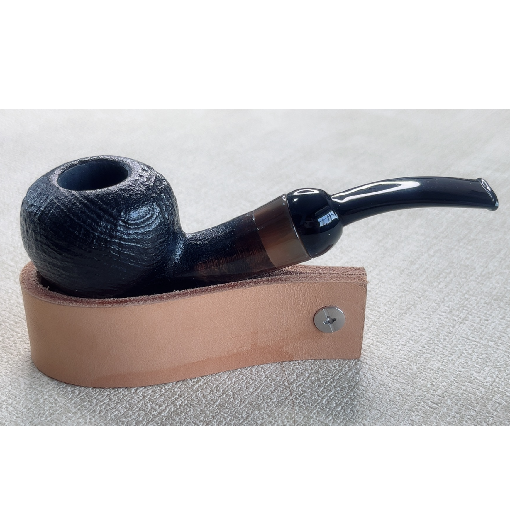 石楠木黑色喷砂苹果斗（一斗二嘴）