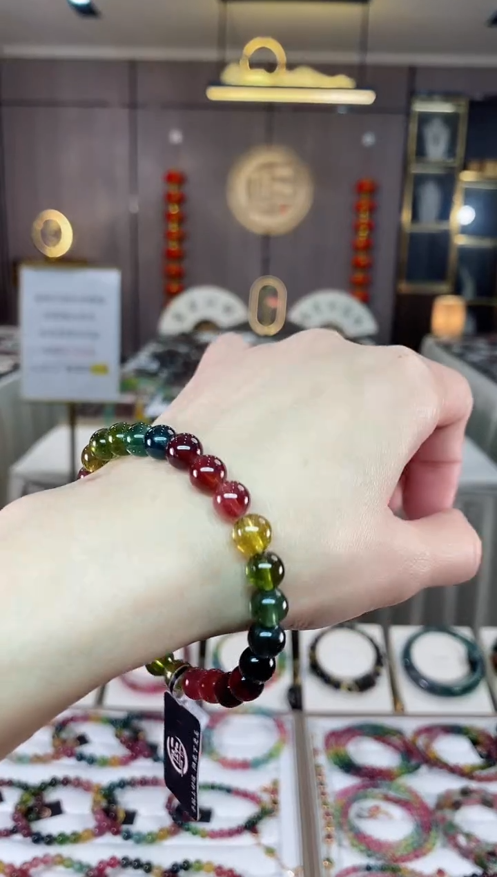 【闪购商品】碧玺单圈手串7mm+未镶嵌（多样性发一条）hon