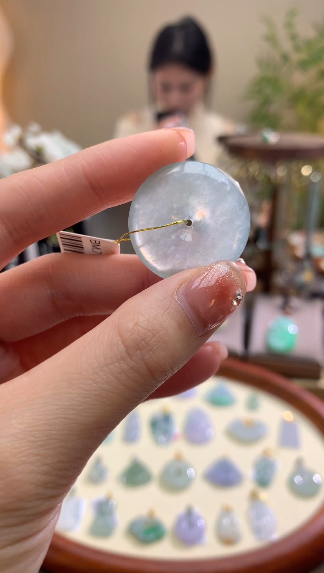 【闪购商品】翡翠颈饰未镶嵌平安扣