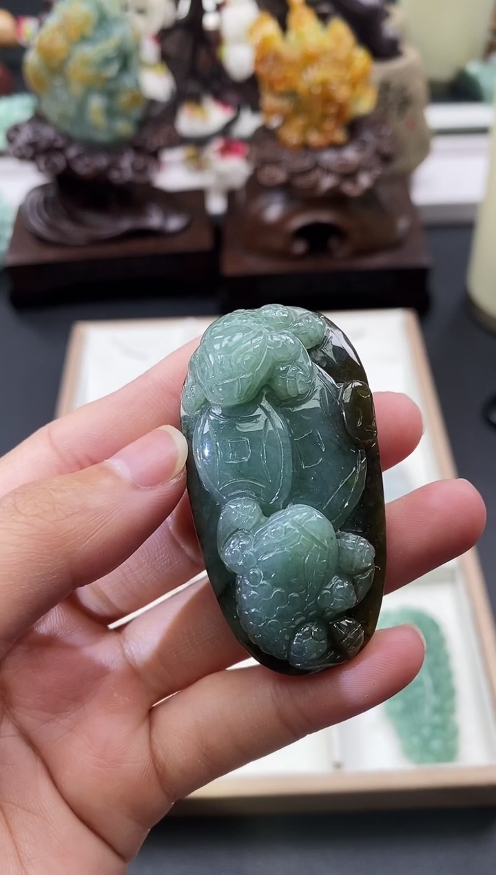 颈饰未镶嵌翡翠天然缅甸A货翡翠