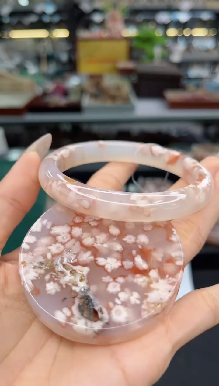 【闪购商品】石英质玉手镯未镶嵌2圈口（赠品镯心）S9913