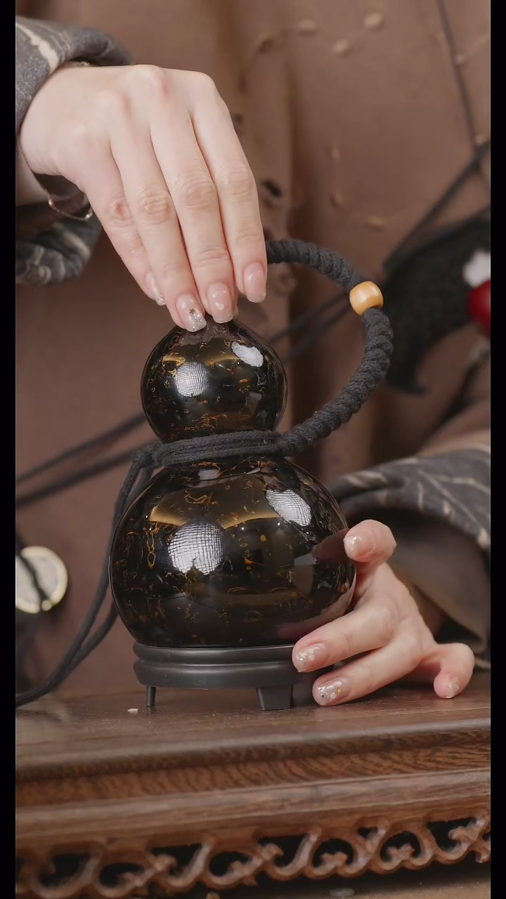 【闪购商品】201号精品天然大漆工艺防渗内胆酒葫芦~